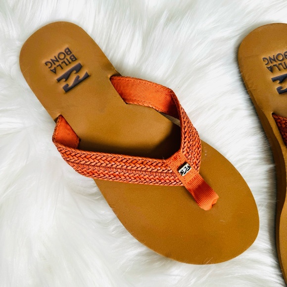BILLABONG KAI SANDALS ORANGE SIZE 7 NWOT - Picture 3 of 6
